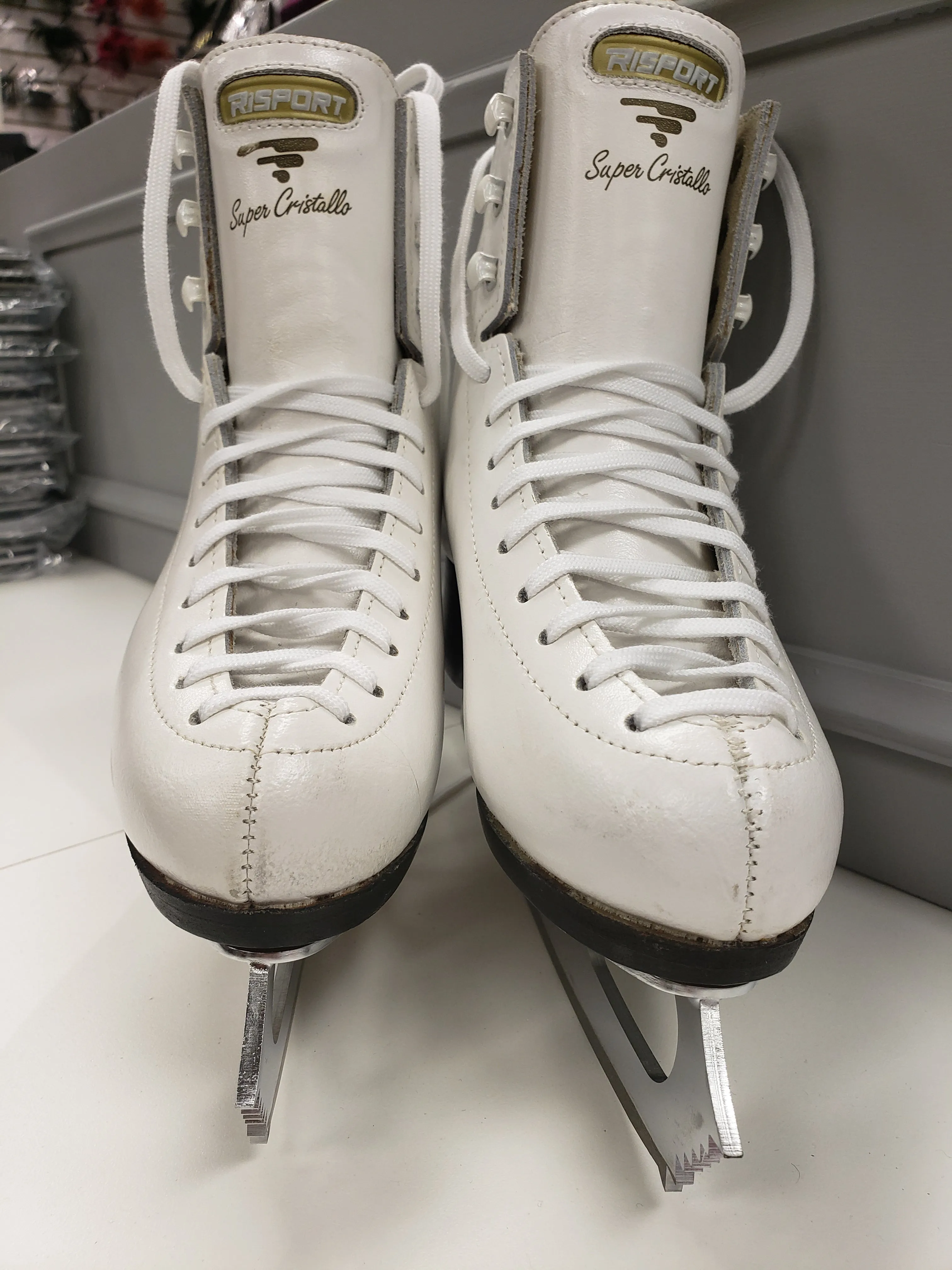 Risport Super Cristallo Figure Skates with Sterling Blades Size 235 B