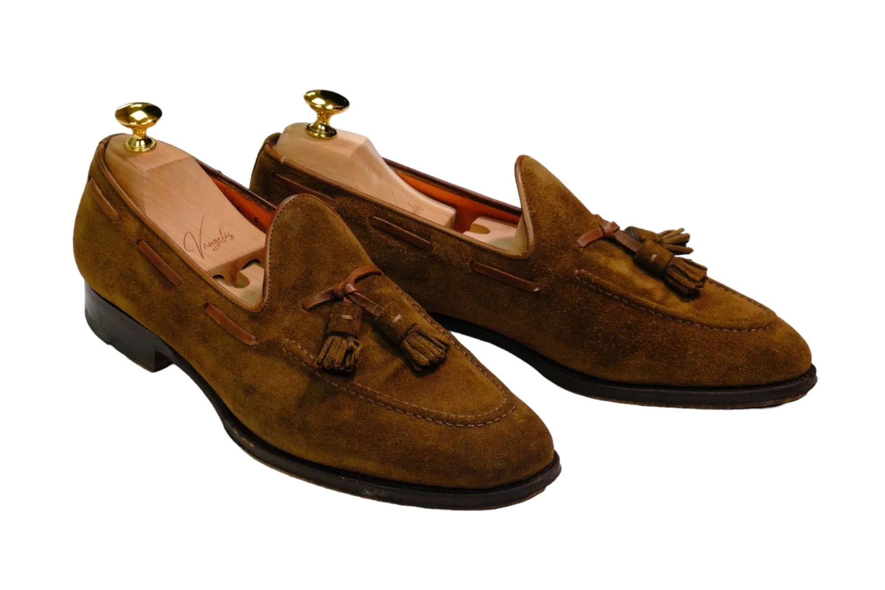 Santoni - Brown Tassel Loafers UK 9 / EU 43