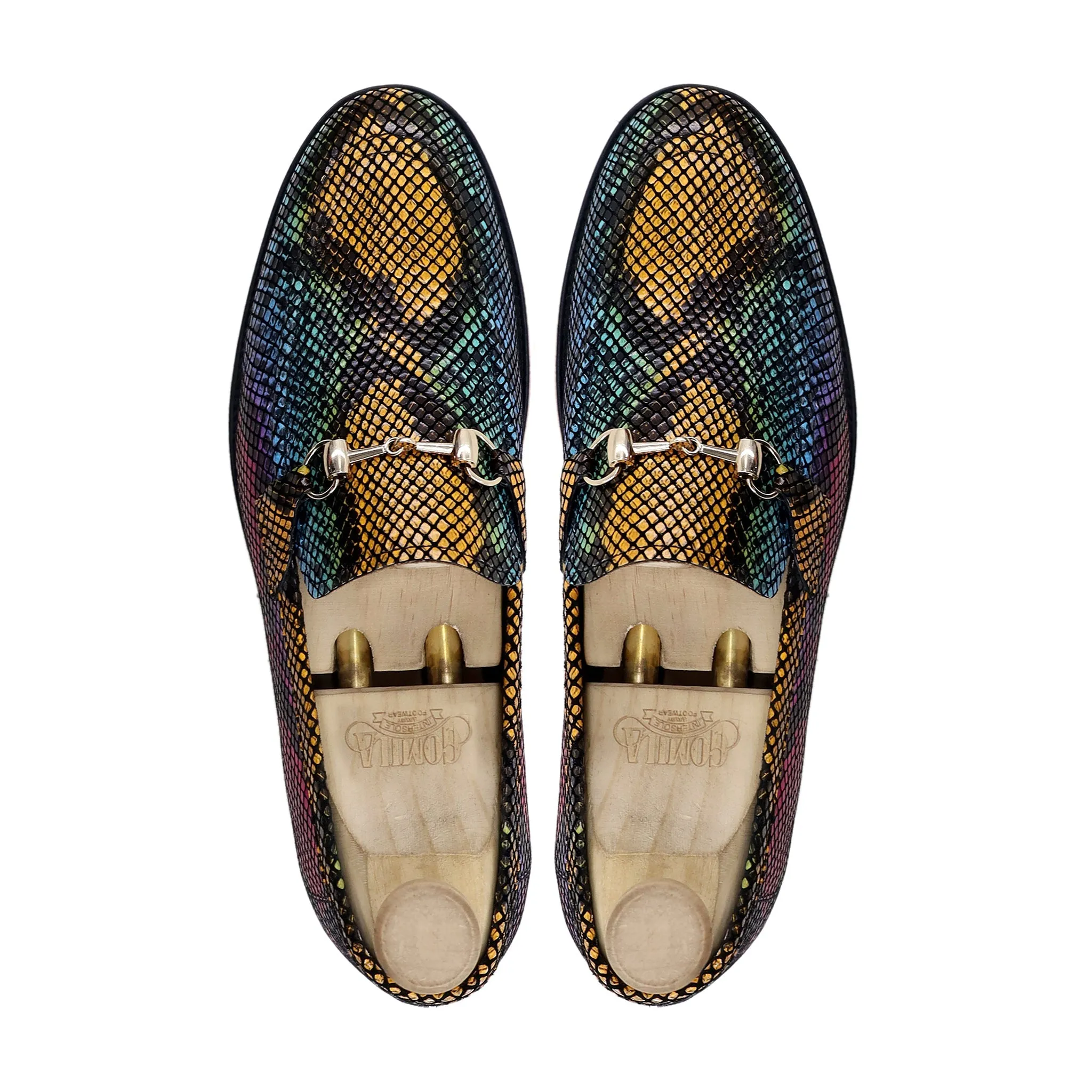 Sayuri - Men's Rainbow Printed Leather Loafer