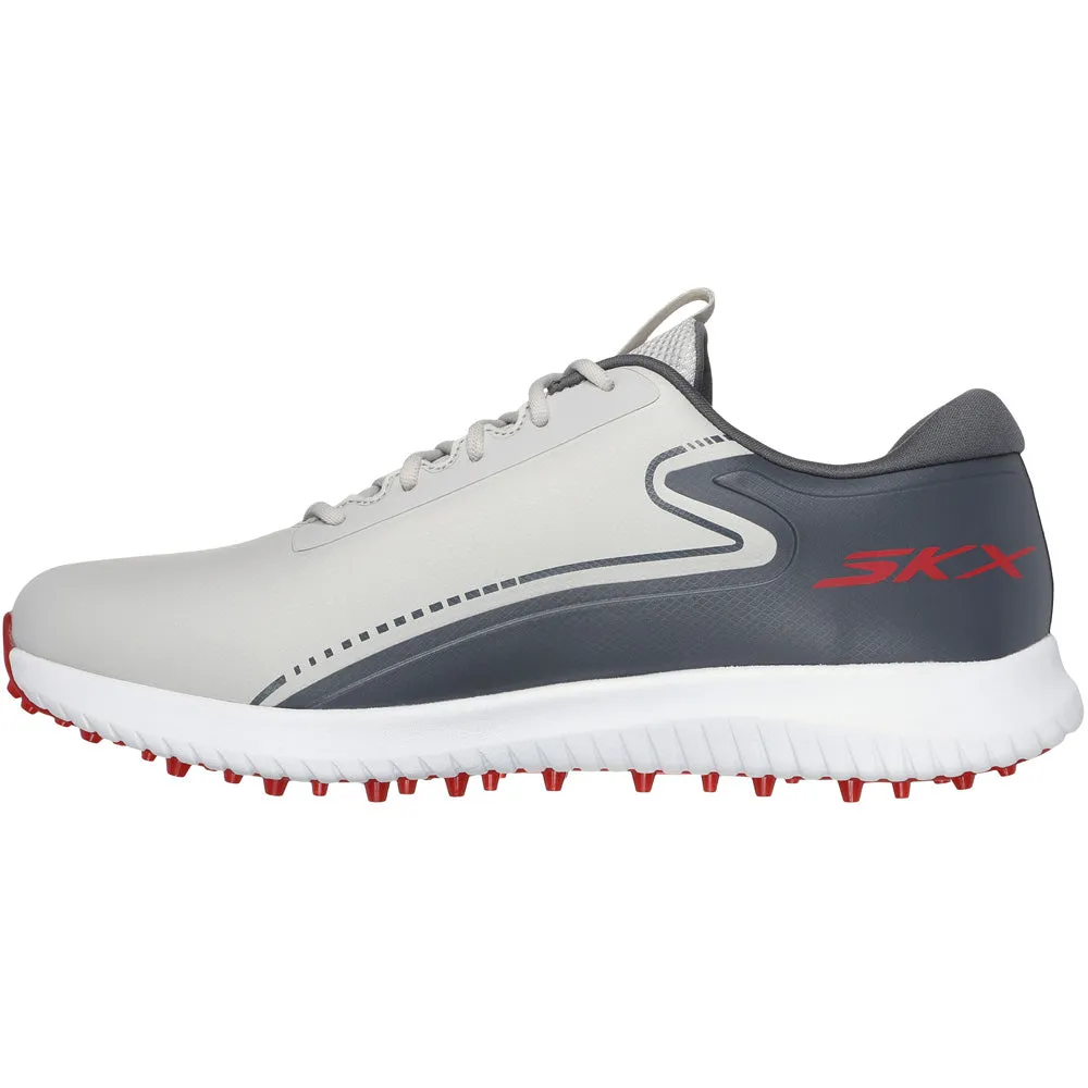 Skechers Go Golf Max 3 Spikeless Waterproof Shoes - Grey/Red