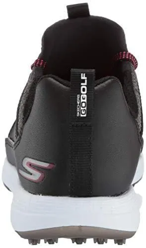 Skechers Women's Max Mojo Spikeless Golf Shoe, Black/Hot Pink, 9.5 W US