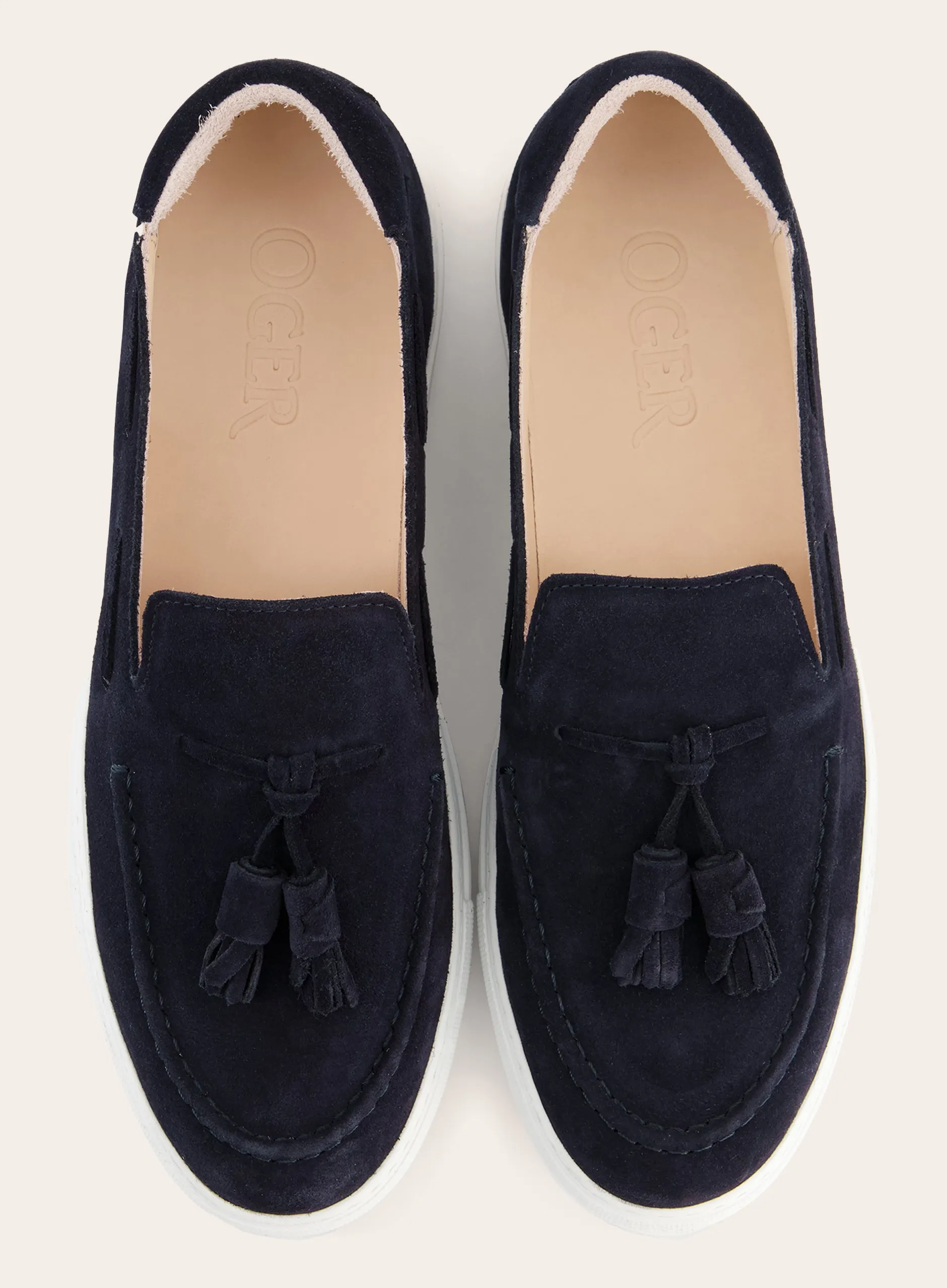 Suède tassel loafers