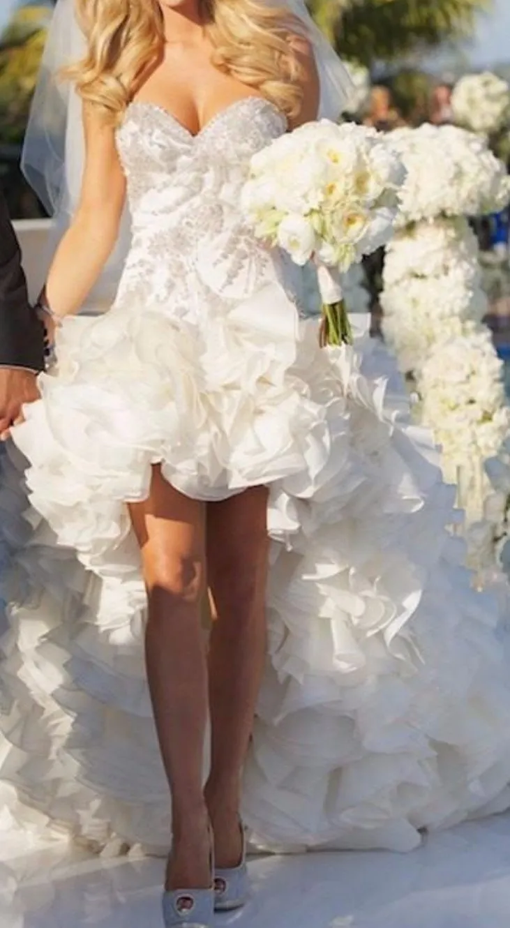 Sweetheart High Low Wedding Dress