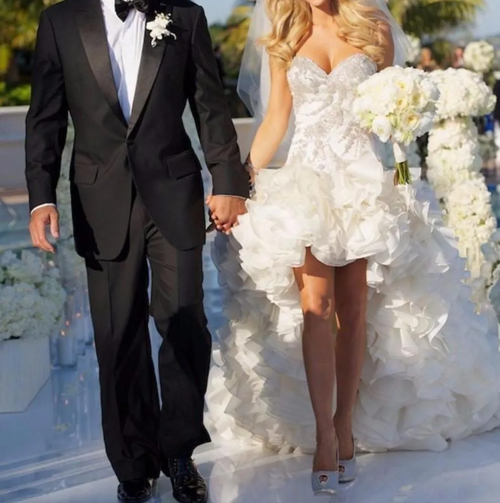 Sweetheart High Low Wedding Dress