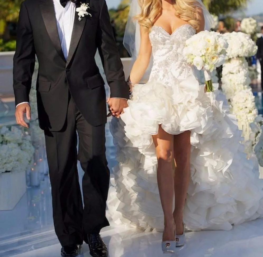 Sweetheart High Low Wedding Dress