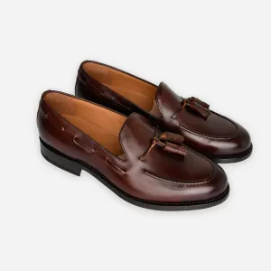 Tassel loafers - brúnt leður