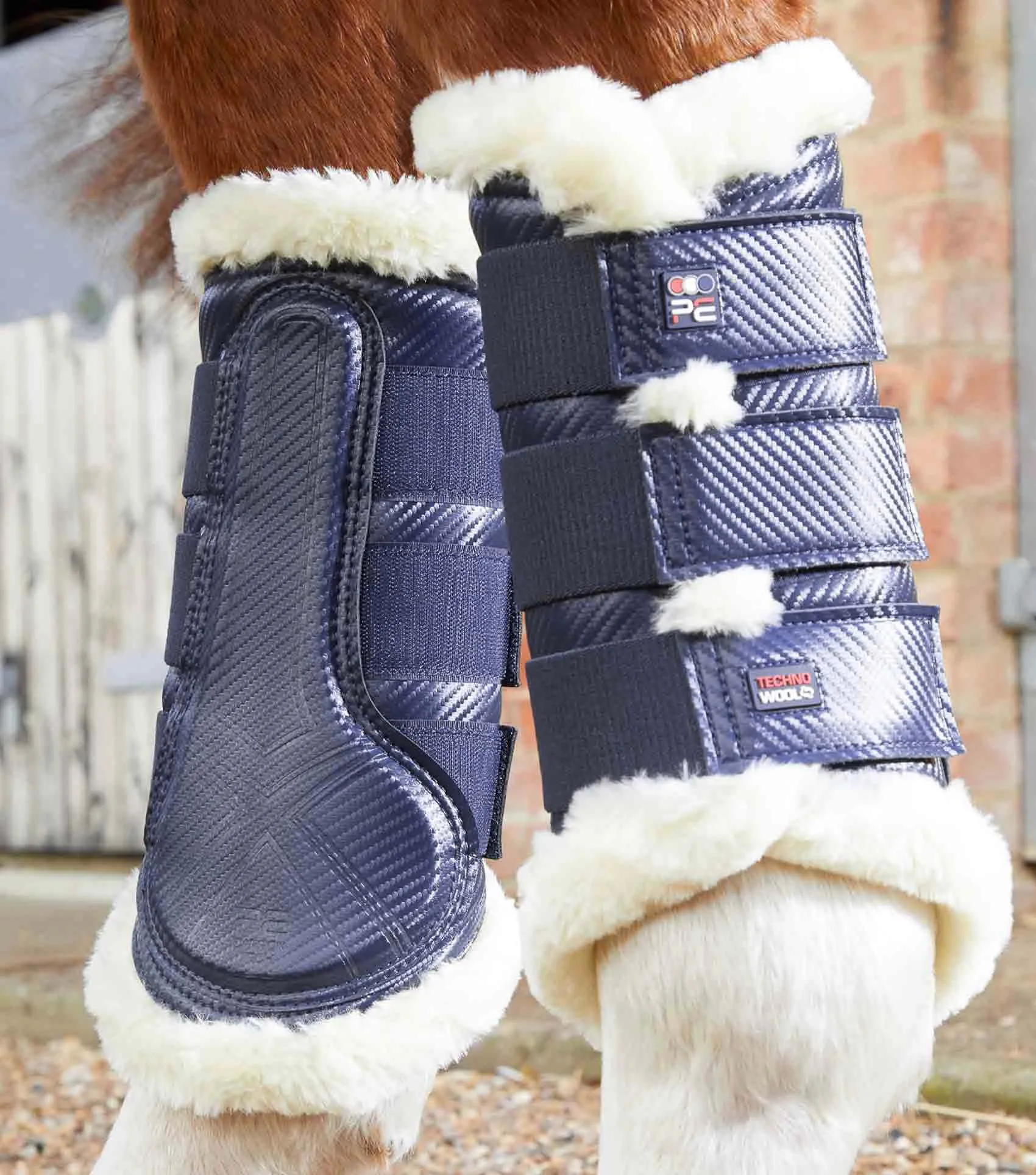 Techno Wool Brushing Boots Navy