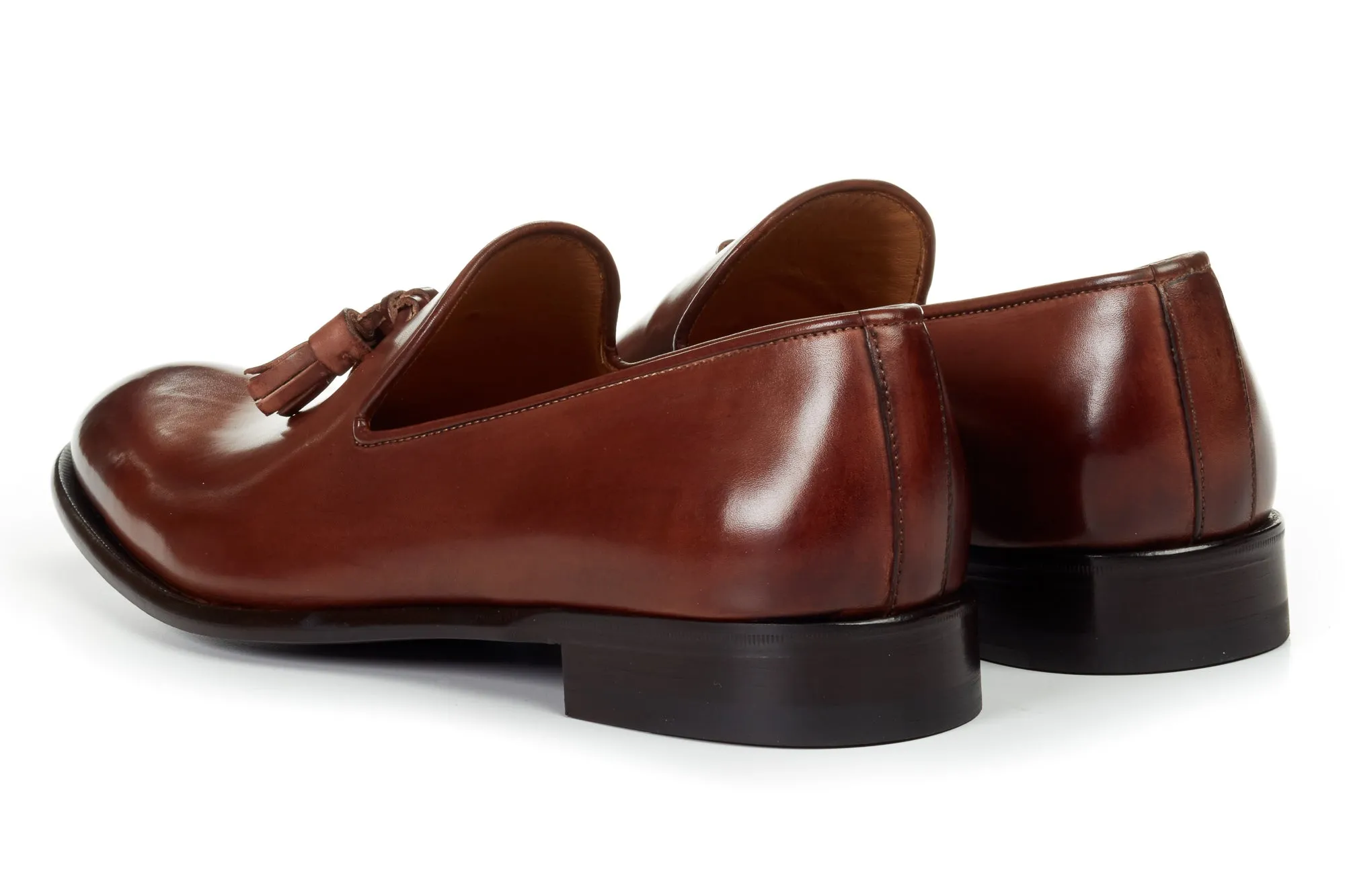 The Chaplin Tassel Loafer - Marrone