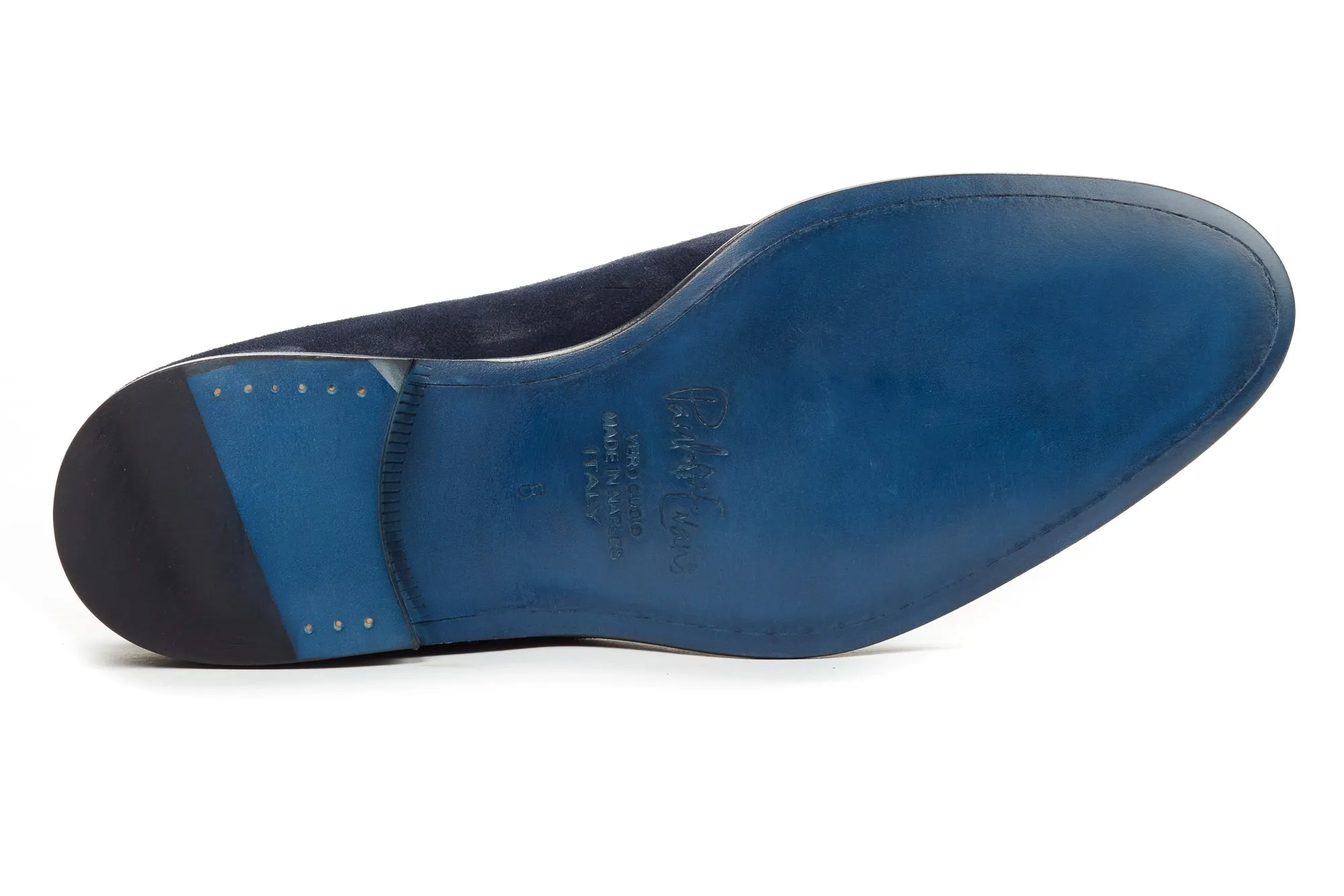 The Chaplin Tassel Loafer - Midnight Blue Suede