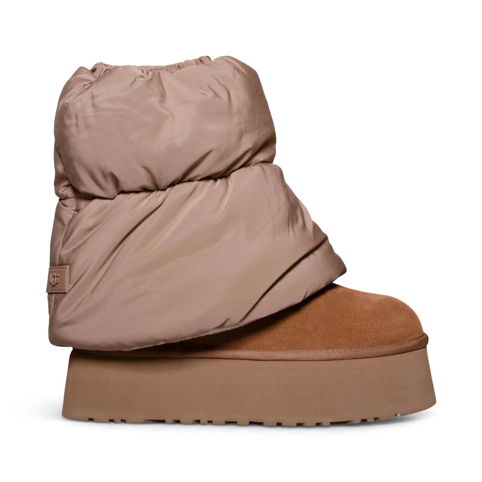 UGG Classic Mini Dipper Puffer Platform Amphora Chestnut Boots - Women's