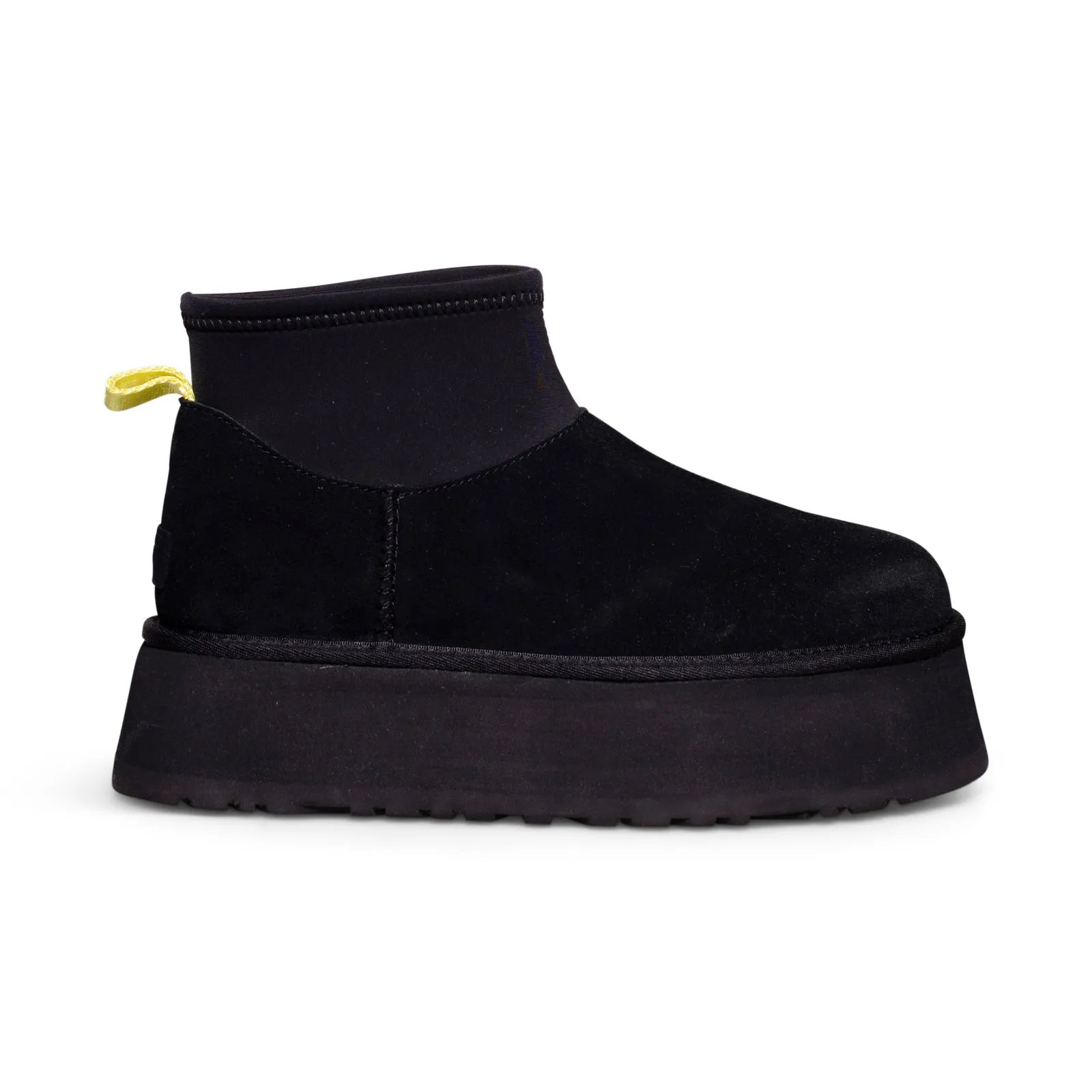 UGG Classic Mini Dipper Puffer Platform Black Boots - Women's