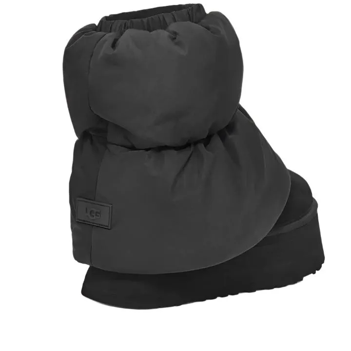 UGG ULTRA MINI PUFFER DIPPER BLACK BOOTS