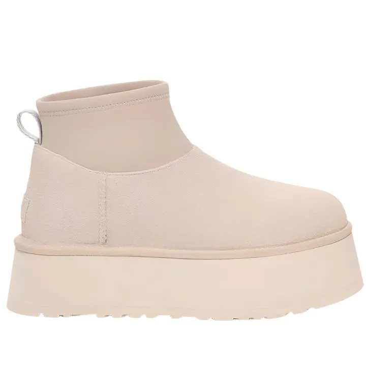 UGG ULTRA MINI PUFFER DIPPER WHITE BOOTS