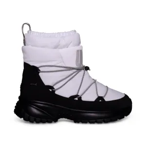 UGG Yose Puffer Mid White Boots - Women's