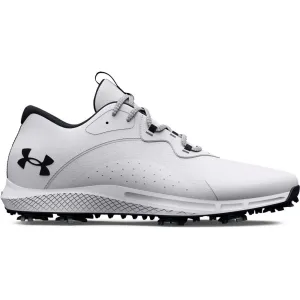 Under Armour Charged Draw 2 Wide Fit Spiked Waterproof Shoes - White/White/Black