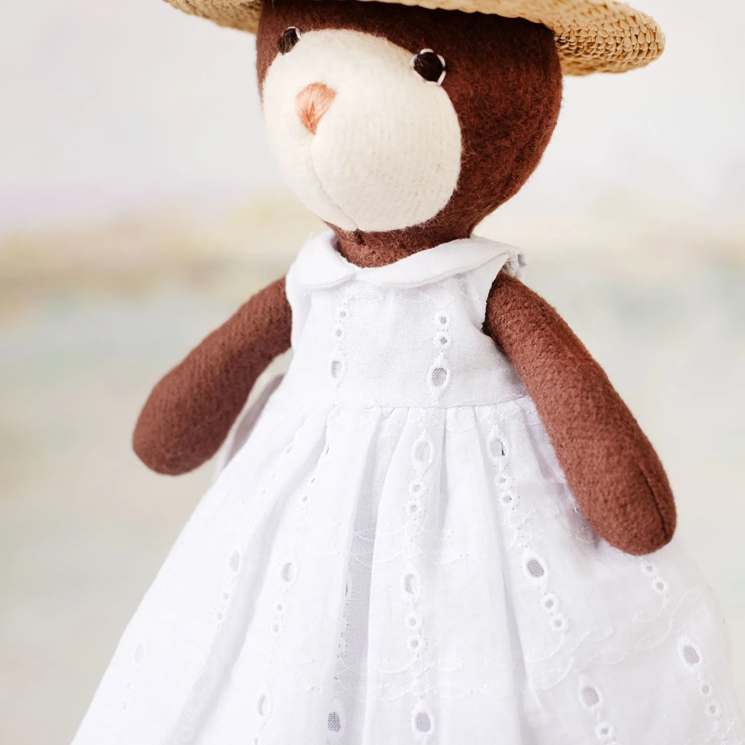 White Eyelet Sundress for Dolls