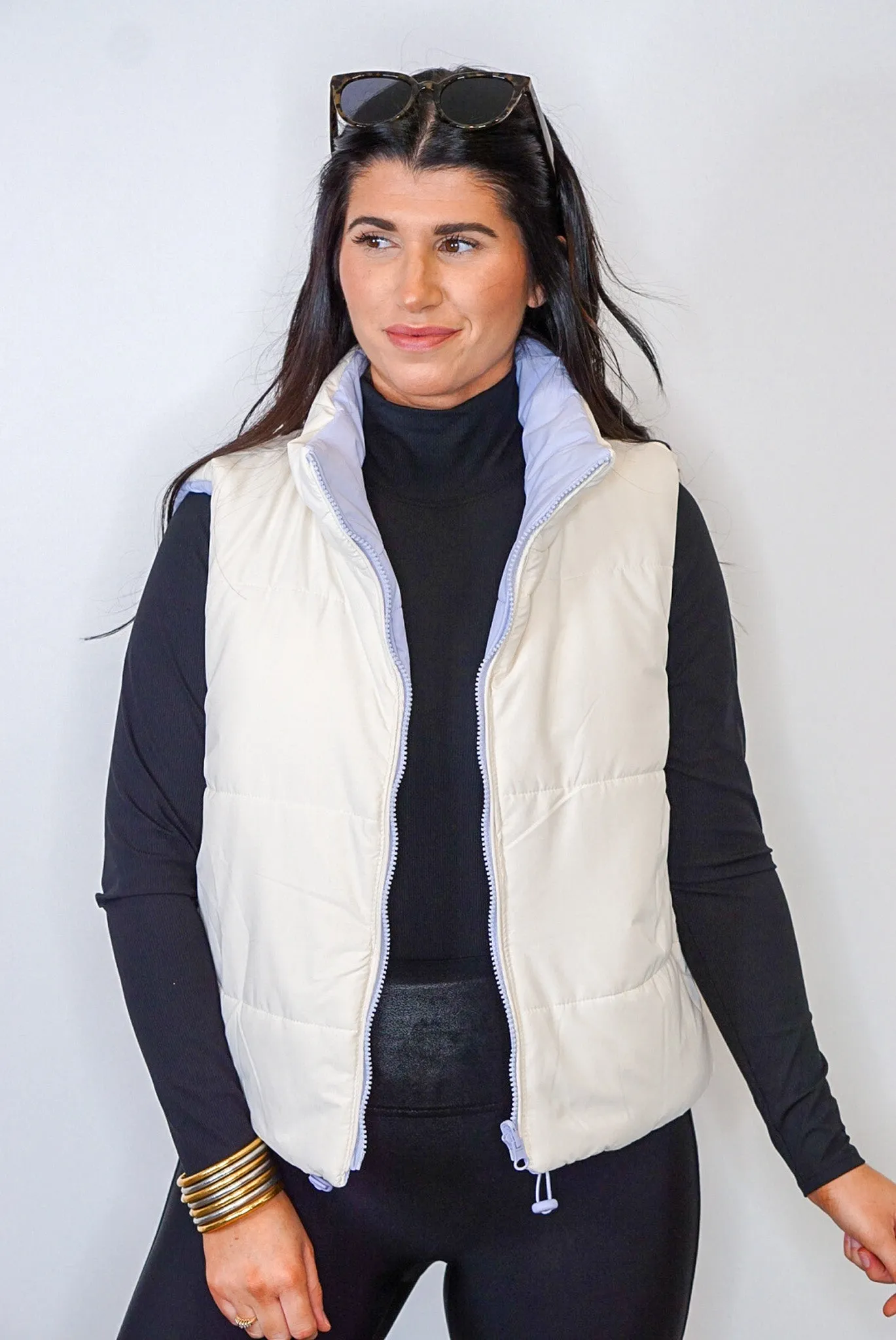 Winter Adventures Periwinkle Reversible Vest