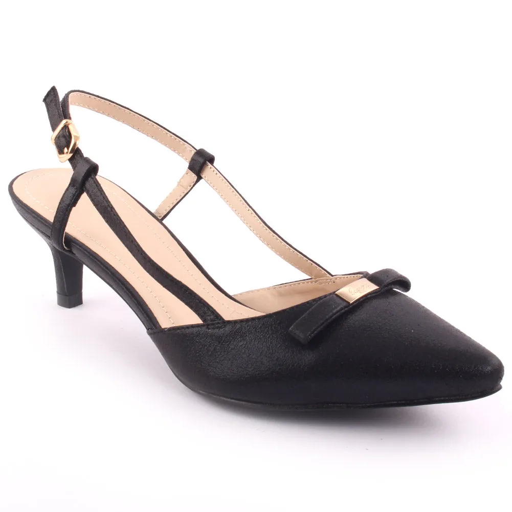 Women ‘Jackey’ Tiny Bow Pointed-Toe Court Shoes