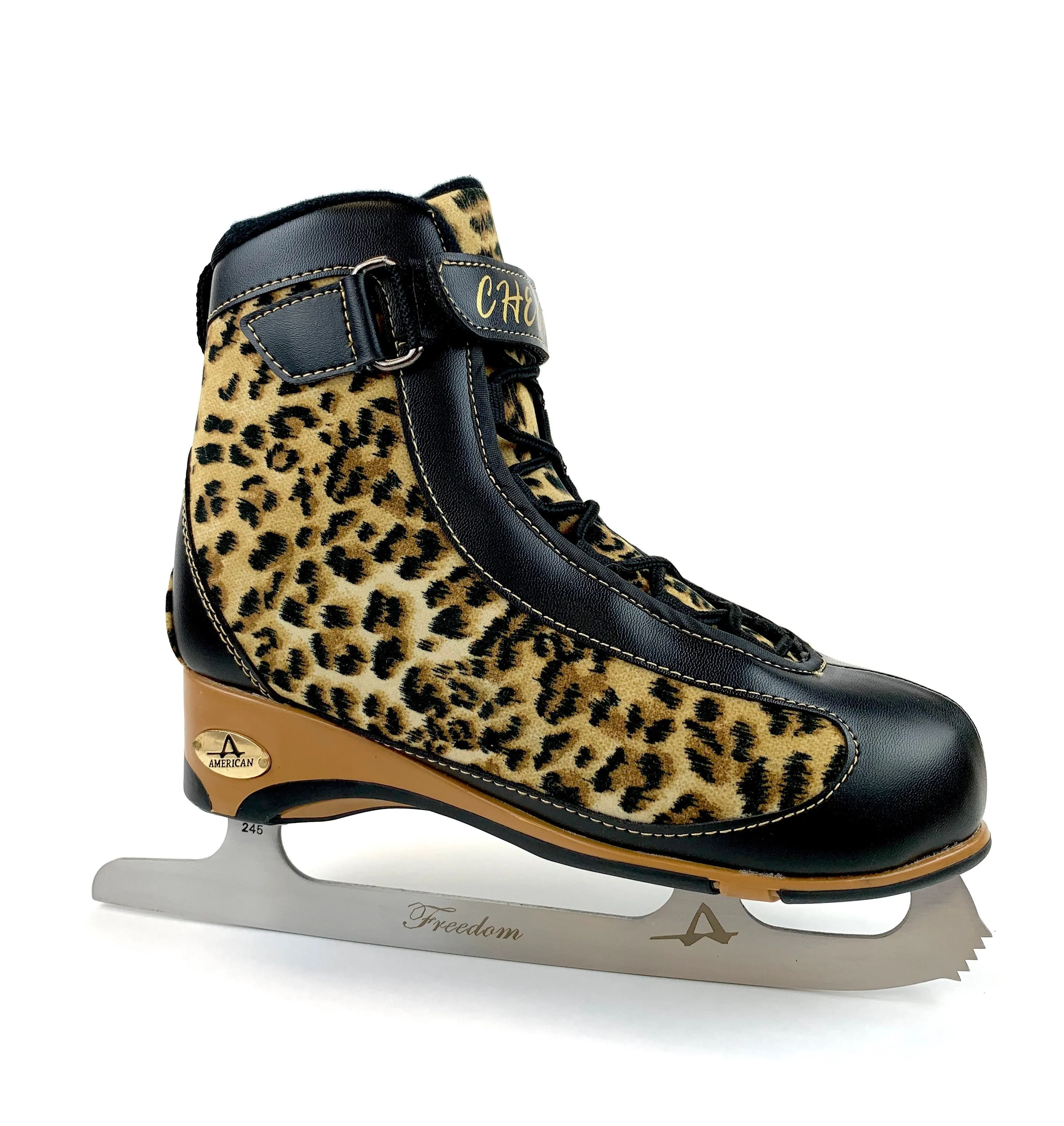 Women’s American Soft Boot Cheetah Figure Skate