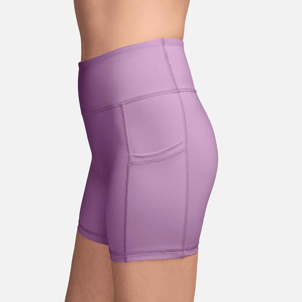 Women`s Court Dri-FIT Advantage Tennis Ball Short Beyond Pink and White