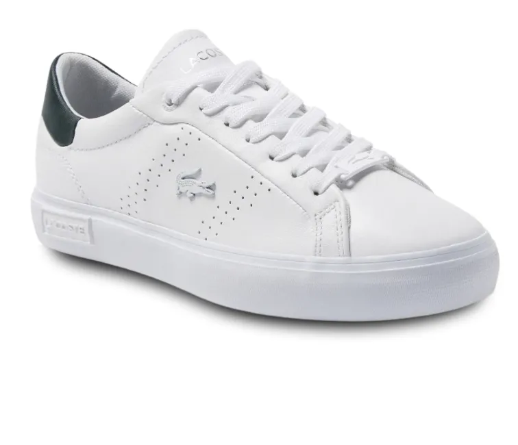 Women's Lacoste Powercourt 2.0 0321 1 SFA (White/Dark Green)