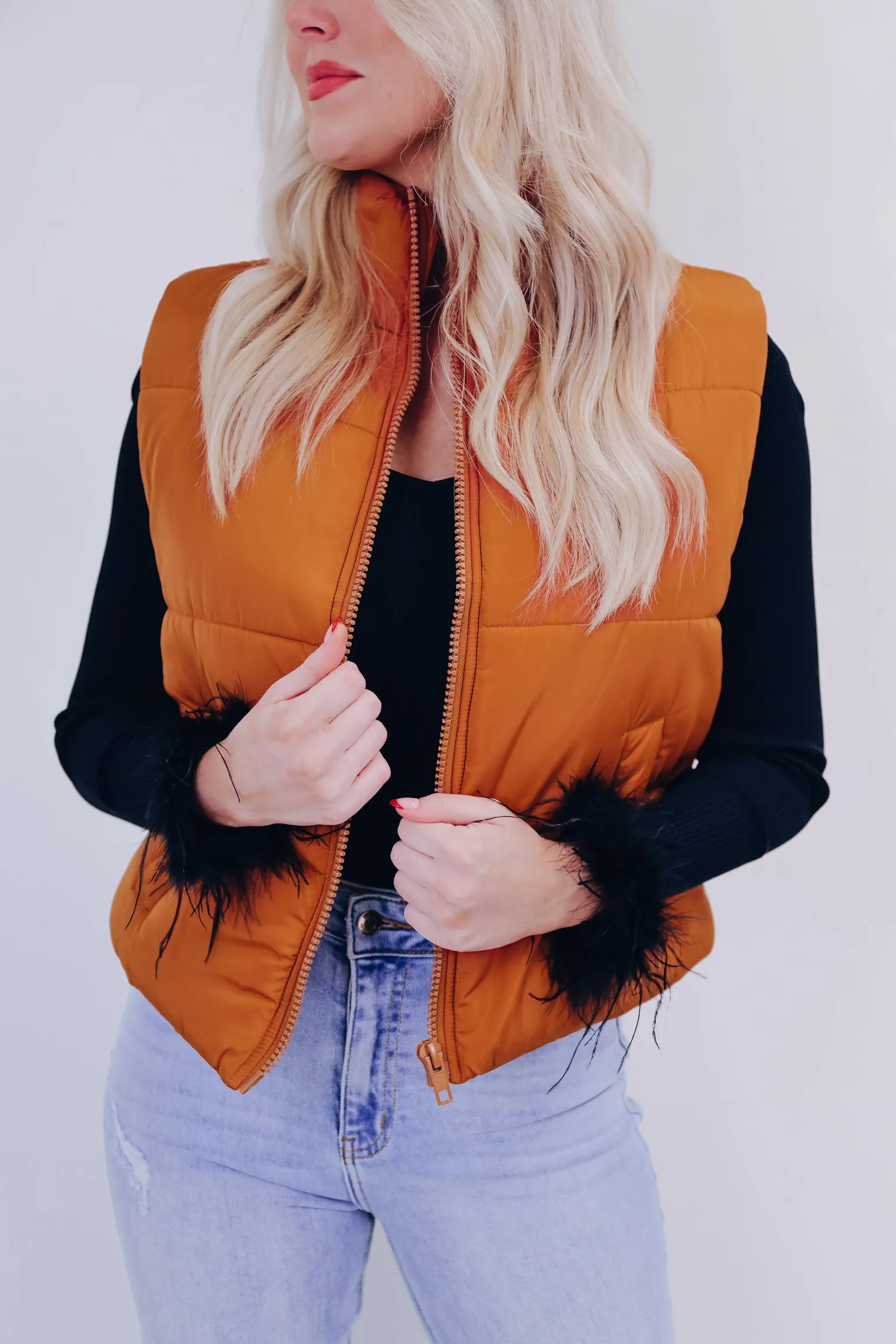 Wonderfully Essential Puffer Vest - Camel