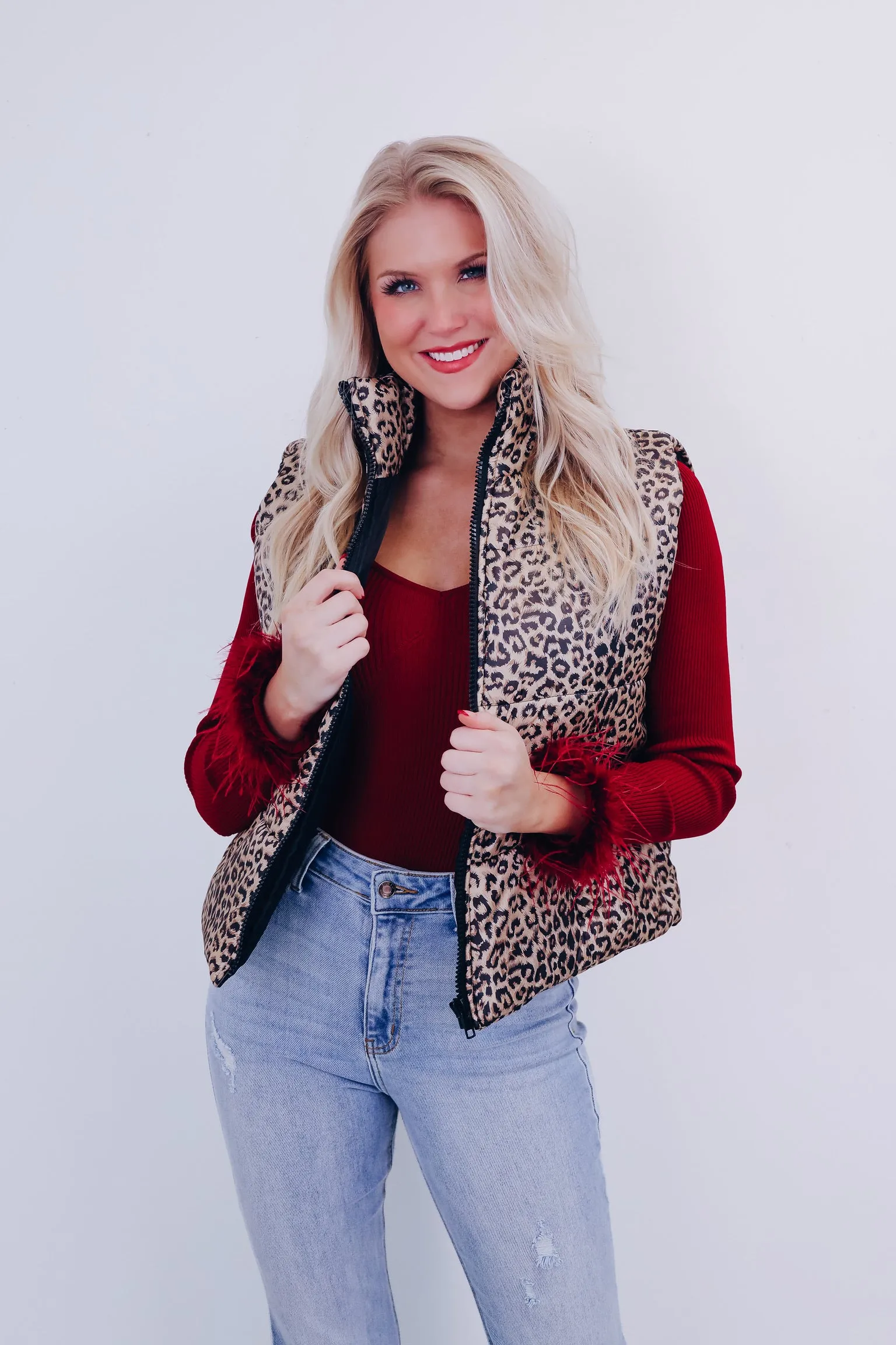 Wonderfully Essential Puffer Vest - Leopard